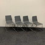 Complete set van 4 stuks Johanson Speed stoelen, antraciet, Gebruikt, Zwart