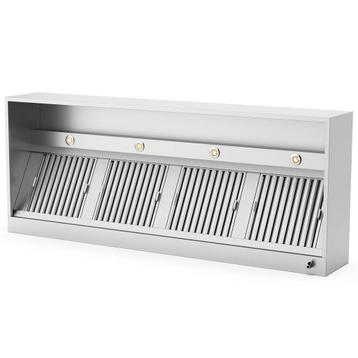 RVS afzuigkap doosmodel | 3500x1000x400(h)mm Qusinox beschikbaar voor biedingen