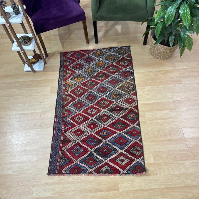 Turks Oosters Wol - Kelim - 80 cm - 143 cm, Huis en Inrichting, Stoffering | Tapijten en Vloerkleden