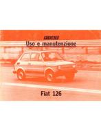 1981 FIAT 126 INSTRUCTIEBOEKJE ITALIAANS