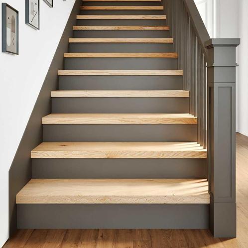 vidaXL Traptreden 2 st 100x30x2 cm onbehandeld massief, Doe-het-zelf en Bouw, Ladders en Trappen, Nieuw, Verzenden