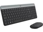 Logitech - Draadloos toetsenbord + muis - Azerty - Zwart, Computers en Software, Toetsenborden, Verzenden, Logitech, Draadloos