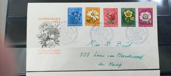 Nederland 1952 - Eerste-dag enveloppe bij uitgifte, Timbres & Monnaies, Timbres | Pays-Bas