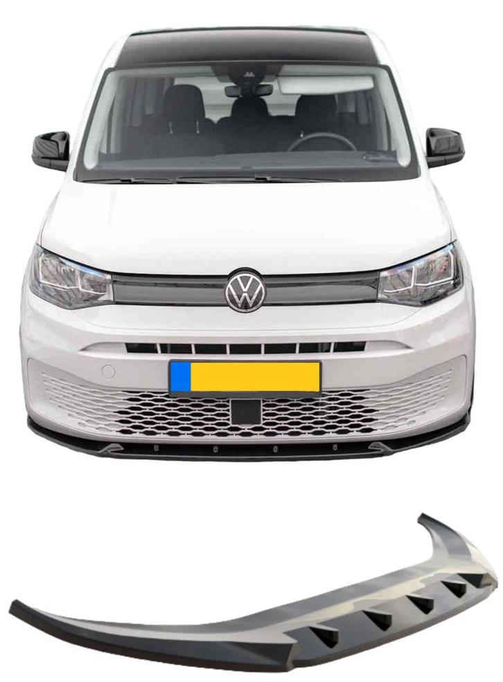 Frontspoiler | Volkswagen Caddy mk5 2021+ | Glanzend zwart, Auto diversen, Tuning en Styling, Verzenden
