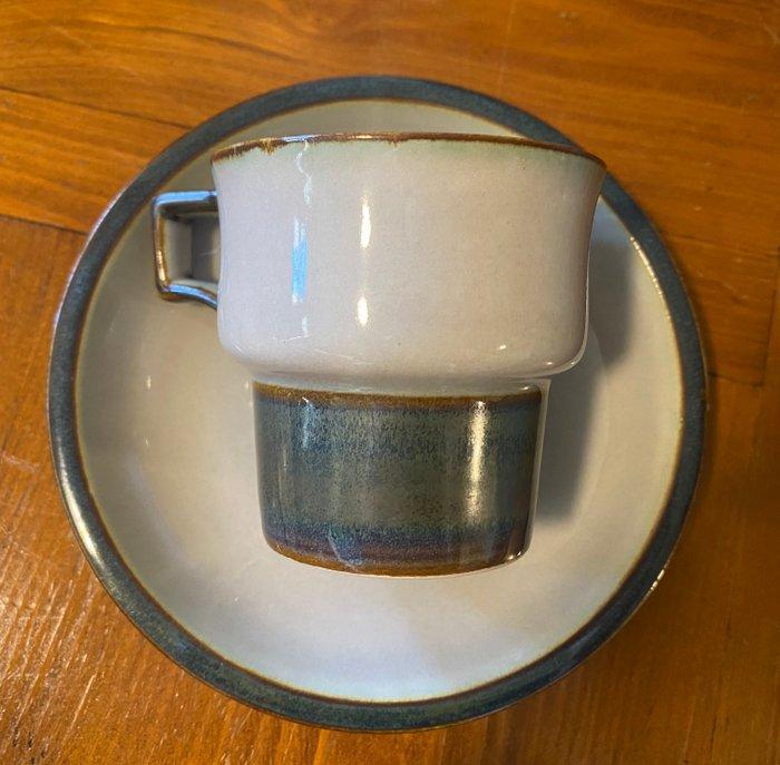 Bing & Grøndahl - Tasse et soucoupe - Grès - Ensemble de 10, Antiek en Kunst, Antiek | Meubels | Tafels