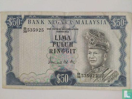 Maleisië 50 Ringgit  - 1976, Postzegels en Munten, Bankbiljetten | Azië, Los biljet, Verzenden