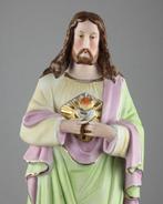 Beeldje - Jezus met Heilig Hart - 40cm - Biscuit porselein, Antiek en Kunst