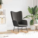 vidaXL Schommelstoel Donkergrijs Sherpa Stof, Huis en Inrichting, Fauteuils, Verzenden, Nieuw