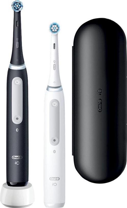 Oral-B iO 4N - Elektrische Tandenborstels Zwart en Wit -..., Handtassen en Accessoires, Uiterlijk | Parfum, Nieuw, Verzenden