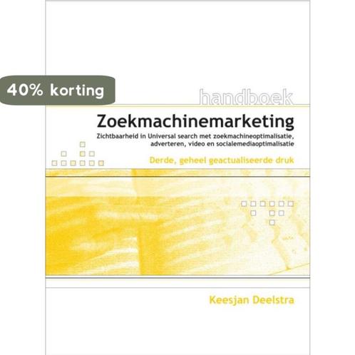 Zoekmachinemarketing / Handboek 9789059403598, Boeken, Informatica en Computer, Gelezen, Verzenden
