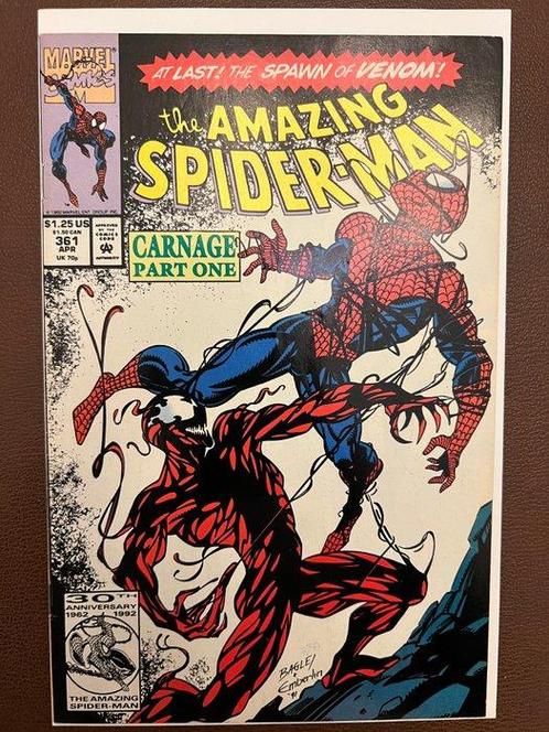 The Amazing Spider-Man 361 - Main Cover + 2nd Printing - 1st, Boeken, Strips | Comics