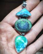 Zeer mooie dendrietopaal, handgemaakt, 925-zilveren hanger.