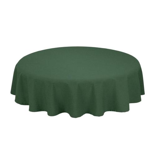 Tafelkleed Rond Forest Green Groen 163cm Ø - Treb SP, Huis en Inrichting, Keuken | Textiel, Tafelkleed of Tafelzeil, Overige kleuren