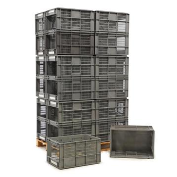 Gebruikte euronorm stapelbakken palletaanbieding met, Doe-het-zelf en Bouw, Kratten en Dozen, Ophalen of Verzenden, Gebruikt