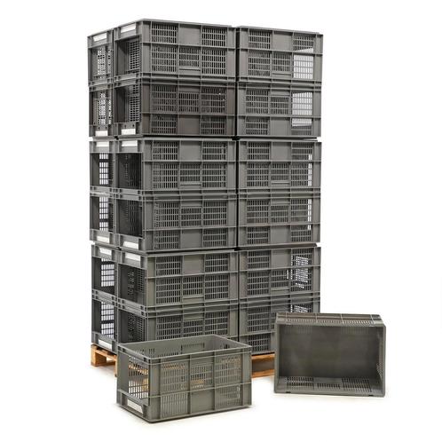 Gebruikte euronorm stapelbakken palletaanbieding met, Doe-het-zelf en Bouw, Kratten en Dozen, Gebruikt, Ophalen of Verzenden