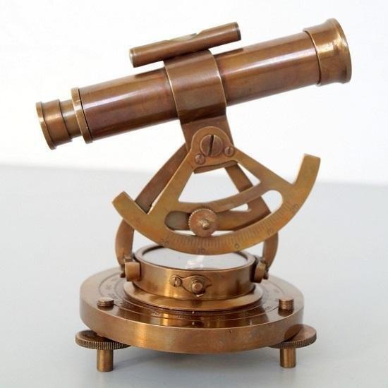 Maritieme objecten - Messing- Messing Alidade, Antiek en Kunst, Curiosa en Brocante