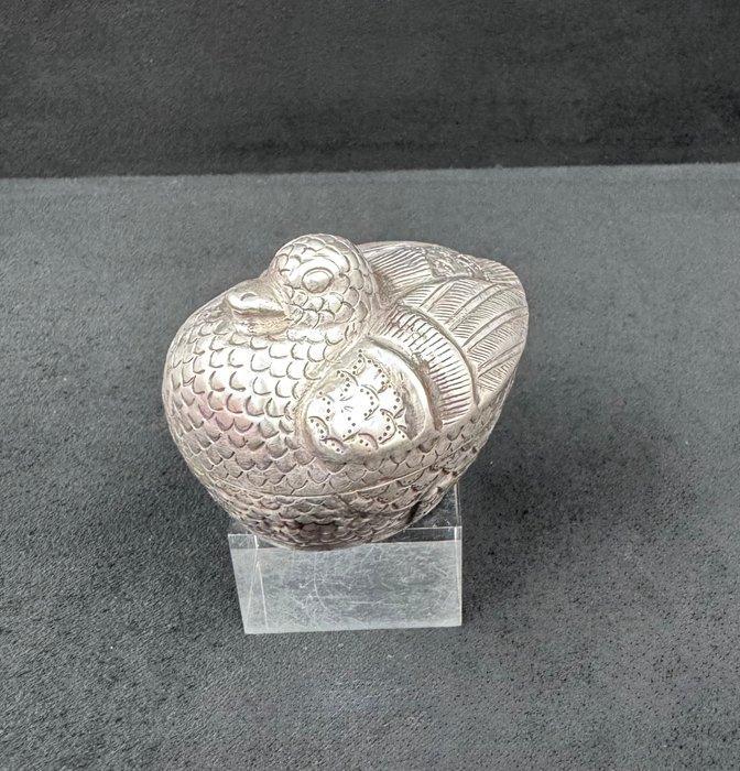 Lime box - Zilver - Canard - Cambodja - Milieu van de XXe, Antiquités & Art, Art | Art non-occidental