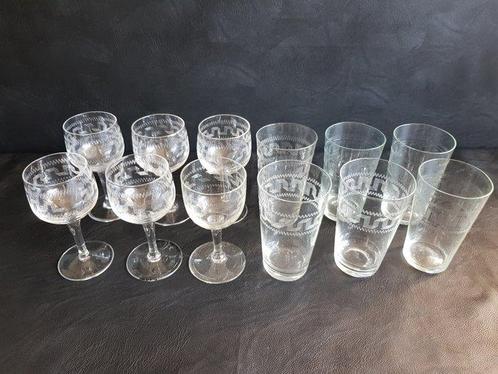 Baccarat - Drinkset (12) - Kristal, Antiek en Kunst, Antiek | Glaswerk en Kristal