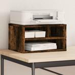 vidaXL Printerkastje 40x32x22,5 cm bewerkt hout gerookt, Computers en Software, Verzenden, Nieuw