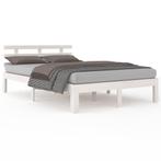 Wit Houten Bed 120x200 | Tweede Kansje | OP = OP (bedframe), Huis en Inrichting, Verzenden, Wit, Nieuw, Twijfelaar
