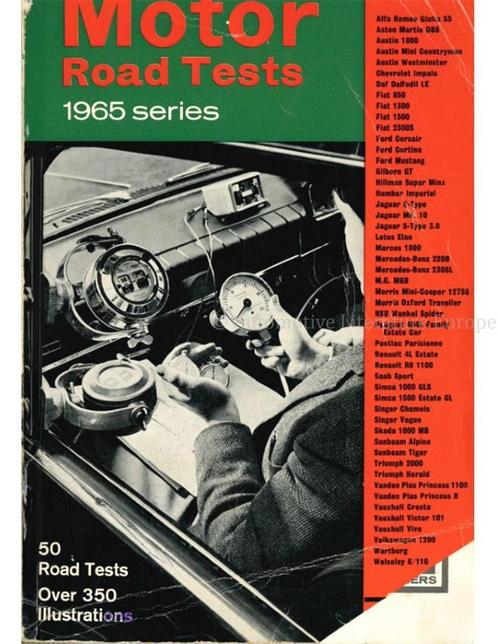 MOTOR ROAD TESTS, 1965 SERIES, Boeken, Auto's | Boeken