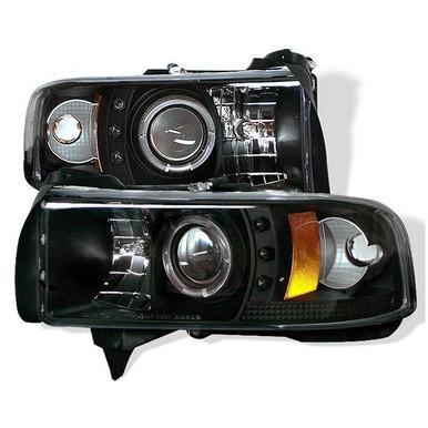 Spyder Dodge Ram  Projector Headlights  LED Halo Blk 94/02, Autos : Pièces & Accessoires, Éclairage, Enlèvement ou Envoi