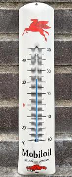 Emaille thermometer Mobiloil, Verzamelen, Merken en Reclamevoorwerpen, Nieuw, Verzenden