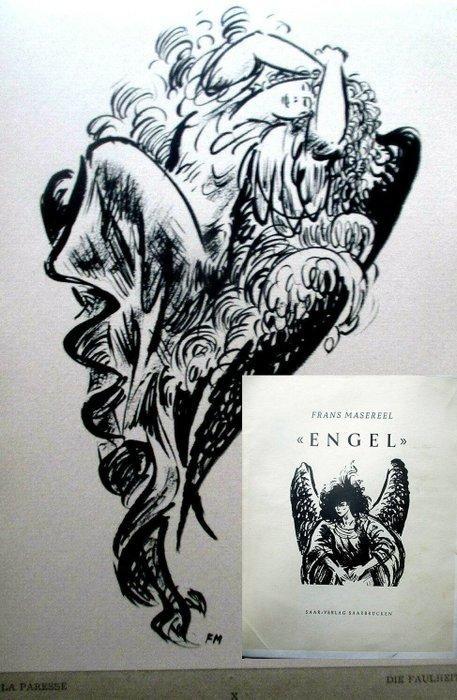Frans Masereel - Engel - 1947, Antiek en Kunst, Antiek | Boeken en Manuscripten