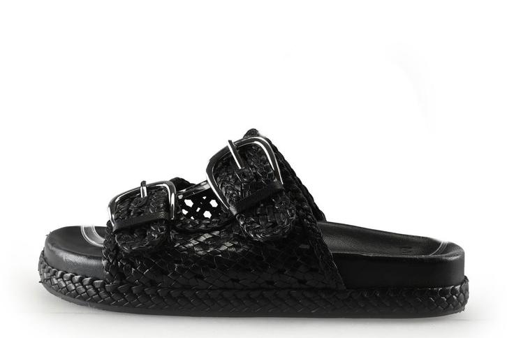 Manfield Muiltjes in maat 38 Zwart, Kleding | Dames, Schoenen, Zwart, Gedragen, Verzenden