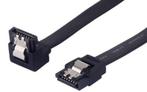 SATA III Kabel met 90º hoek - 50cm - 7-Polig - 6GB/s - ZWAR, Informatique & Logiciels, Pc & Câble réseau, Ophalen of Verzenden
