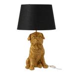 Lamp - resin - Tafellamp Hond goud, Antiek en Kunst, Curiosa en Brocante