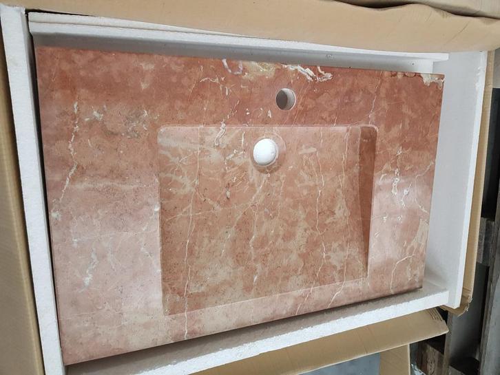Evier marbre Rouge Alicante 70x45x7,5 cm liquidation stock, Doe-het-zelf en Bouw, Sanitair, Ophalen