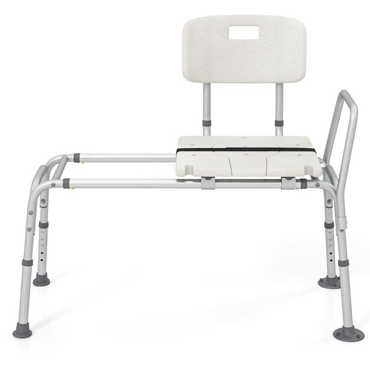 2dekans | Coast Badkuipoverzetbank 105x49x85-95 cm – Wit –, Doe-het-zelf en Bouw, Sanitair, Ophalen of Verzenden