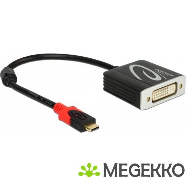 Delock 61213 Adapter USB Type-C male > DVI female (DP Alt, Computers en Software, Overige Computers en Software, Nieuw, Verzenden