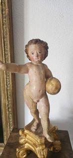 sculptuur, Niño de la bola - 32 cm - Hout