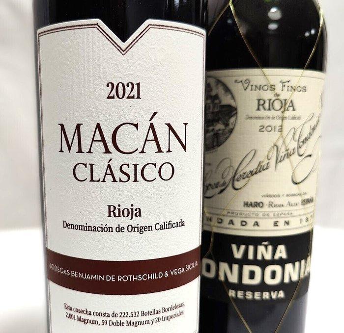 2021 Benjamin de Rothschild y Vega Sicilia, Macán clásico &, Verzamelen, Wijnen