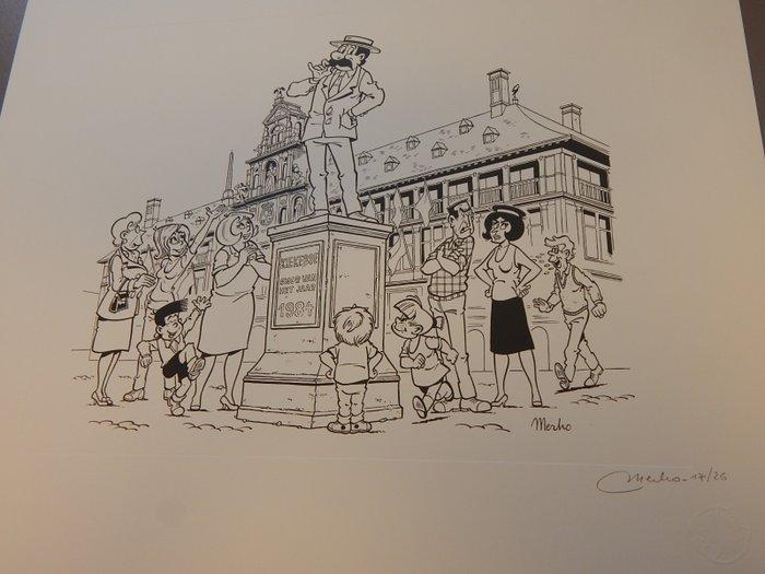 Merho - 1 Offset Print - De Kiekeboes - De Snor van Kiekeboe, Boeken, Stripverhalen
