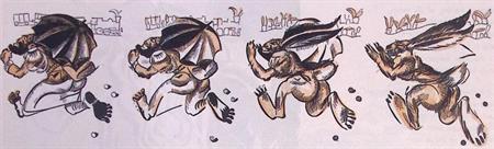 Spotprent over het vluchten van Haile Selassie uit Ethiopië, Antiek en Kunst, Kunst | Litho's en Zeefdrukken, Verzenden