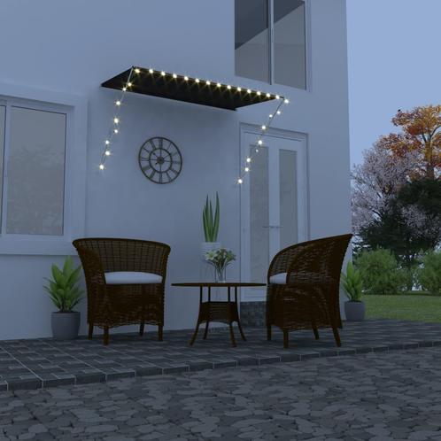 vidaXL Luifel uittrekbaar met LED 200x150 cm antraciet, Jardin & Terrasse, Protection solaire, Envoi