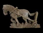 Standaard - Oude paard - Zandsteen, Antiek en Kunst, Curiosa en Brocante