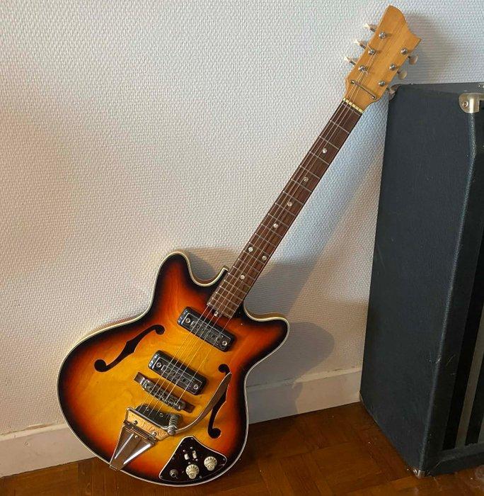 Teisco - Semi-hollow sunburst MIJ - - Semi-hollow body, Musique & Instruments, Instruments à corde | Guitares | Acoustiques
