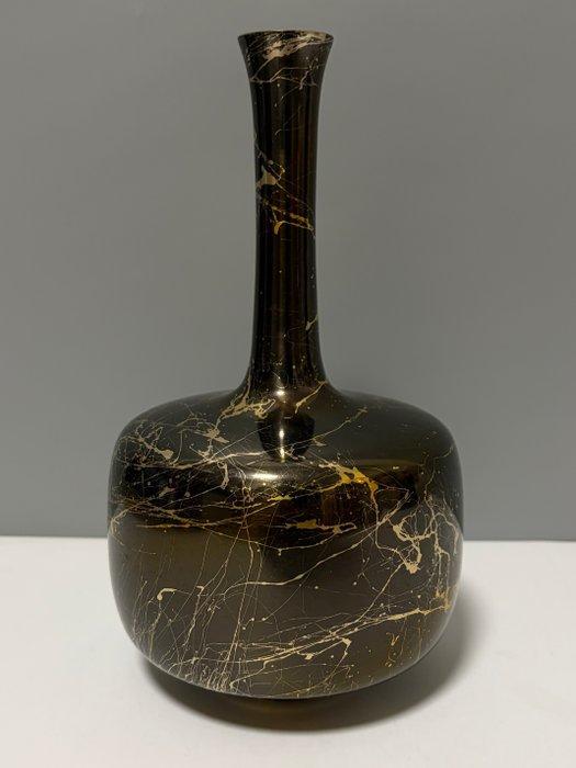 Vaas - Brons - Japan - bloem/vaas/kraan/brons (Zonder, Antiquités & Art, Antiquités | Autres Antiquités