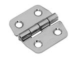 Klepscharnier rvs gepolijst vaste pen 40x42 mm, Nieuw, Overige materialen, Klink of Kruk