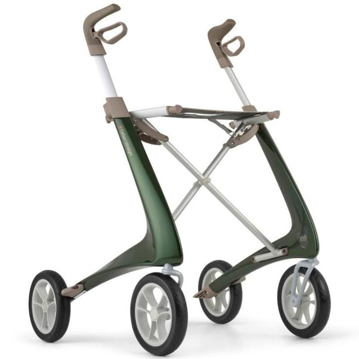 By ACRE Carbon ultralight rollator Regular - Groen, Diversen, Rollators, Ophalen of Verzenden