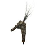 Handvat van Dayak mandau uit Borneo. - Iban Dayak -