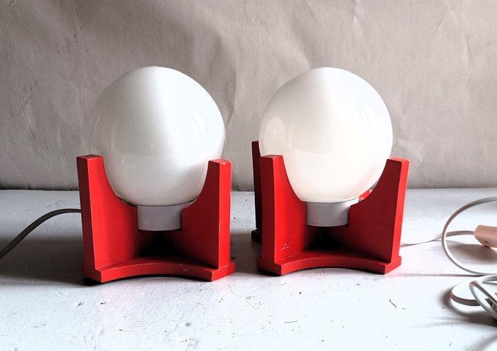 Tafellamp - Messing, Kristal - Set tafellampen, Antiek en Kunst, Kunst | Designobjecten