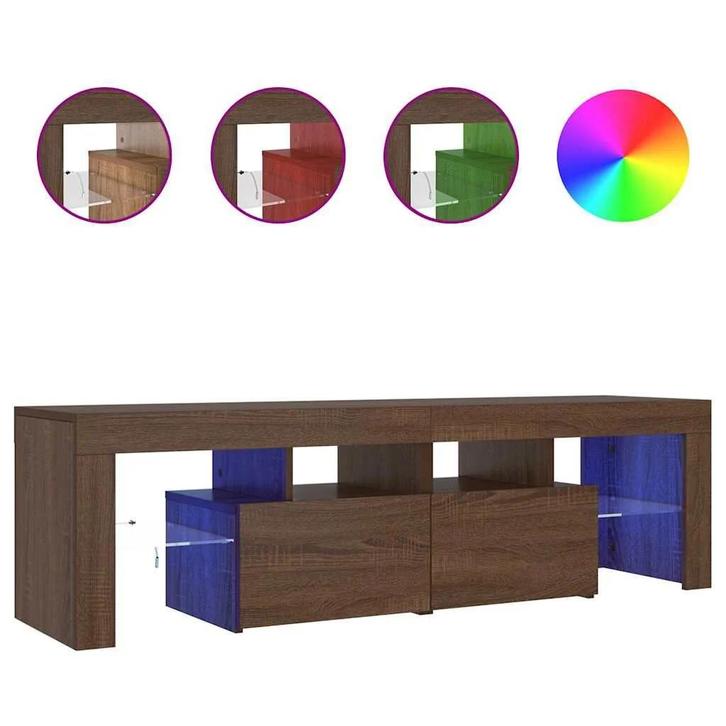 LED TV-meubel 140cm | Tweede Kansje | OP = OP (tv meubel), Huis en Inrichting, Kasten |Televisiemeubels, 25 tot 50 cm, Nieuw, Overige houtsoorten