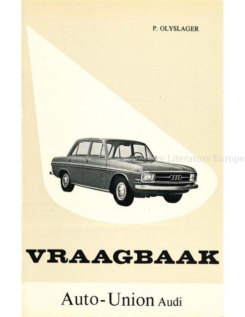 1966 AUTO-UNION AUDI 75, 2- EN 4 DEURS SEDAN, VRAAGBAAK, Autos : Divers, Modes d'emploi & Notices d'utilisation