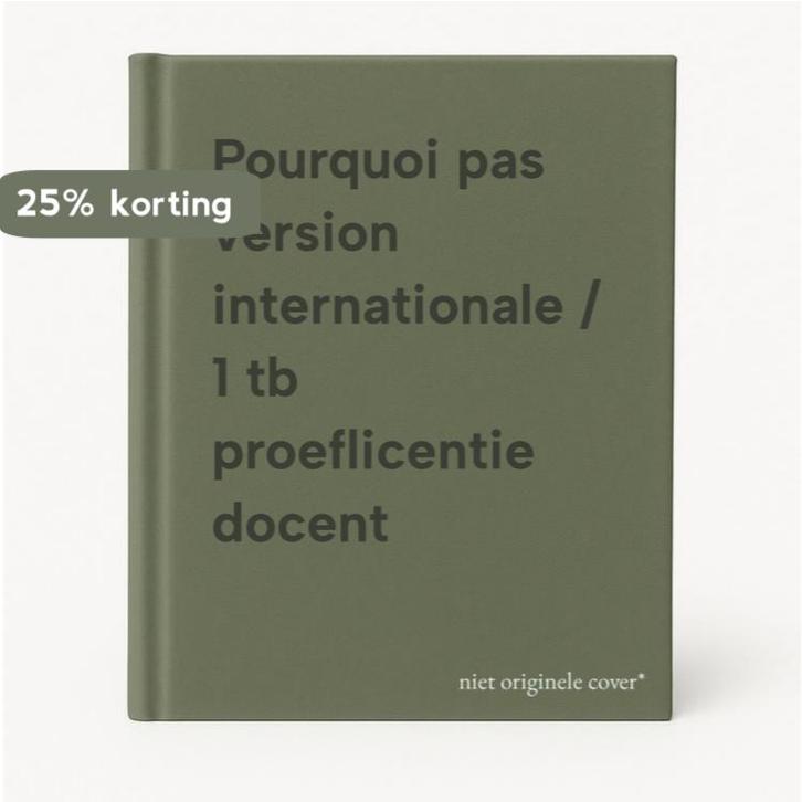 Pourquoi pas version internationale / 1 tb proeflicentie, Boeken, Schoolboeken, Gelezen, Verzenden