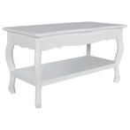 Salontafel Wit Hout | OP = OP | Landelijke Stijl, Huis en Inrichting, Minder dan 50 cm, 50 tot 100 cm, Verzenden, Modern ontwerp met een vleugje Frans design